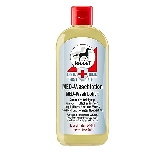 Lotion nettoyante MED soin plaies cheval et peaux sensibles Leovet