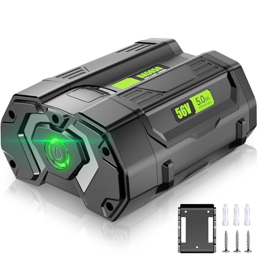 NEPOWILL 56v 5.0Ah Replacement Battery for EGO 56V Battery BA2800 BA4200 BA1400, Compatible with EGO 56 Volt CS1604 CS1804 CS1403 HT2400 LB6504 LB5804 LB6500 LB4800 HTA2000 PH1400 Power Tools