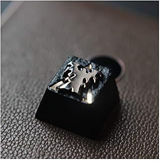 Keyboard keycaps 1 Piece Zinc Aluminum Alloy Backlit Key Cap for Mechanical Keyboard