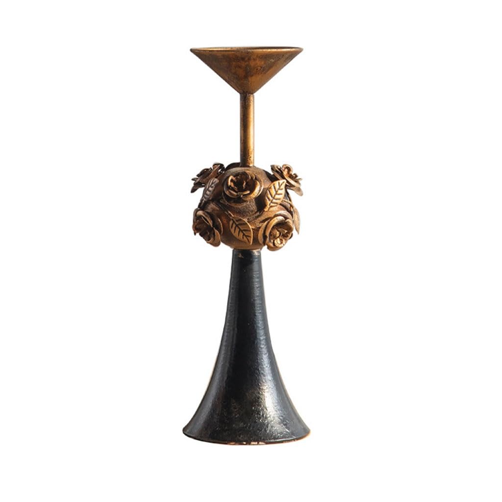 Candle Holder European Vintage Candle Holder, Iron, Suitable For Dining Table Centerpiece, Coffee, Mantel Or Any Tabletop Decorate Candlestick