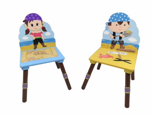 Primary PRODUCTS LTD Ensemble de 2 Chaises Pirate Island Multicolore
