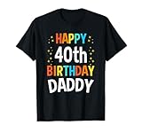 Photo Gallery 40° compleanno papà happy birthday 40th birthday dad maglietta Photo Gallery 40° compleanno papà happy birthday 40th birthday dad maglietta