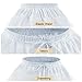 ABAO SISTER Girls Tulle Petticoat Underskirt 3 Layers Kids Crinoline Slips Flower Girl Petticoat Hoopless for Birthday Wedding Dress (Medium, White)