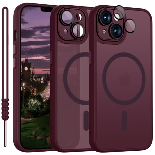 YUANDMI iPhone 13 Hülle Magnetic, Hanyhülle iPhone 13 Magnetisch Leicht Dünn Matte Touch Kameraschutz… – Ansicht 1