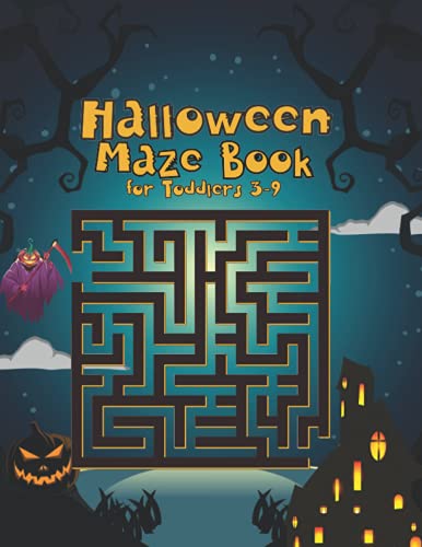 Halloween Maze Book for Toddlers 3-9
