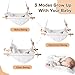 Outdoor Indoor Baby Swing, Wooden Canvas Baby Hammock Swing for Baby to Toddler with a Comfortable Seat, Gift for Baby Boys Girls (White)