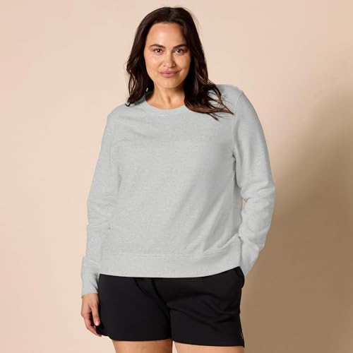 Image of Amazon Essentials Women's Fleece Crewneck Long Sleeve Pullover Sweatshirt (Available in Plus Size)