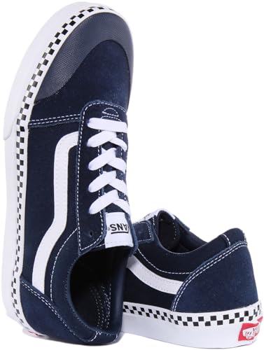 Vans Ward DW Youth Low Top Lace Up Suede Canvas TraIners (Granatowy, EU 34.5)