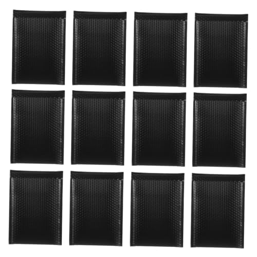 HAPINARY 50 Pezzi Buste Imbottite Nere Striscia Autoadesiva Buste Padded con Protettive Impermeabili per Spedizioni di e Accessori