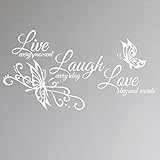 Innovative Stencils Live Love Laugh Family Wall Decor Decal Art Sticker 24' Wide x 12' high #1468...