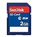 Price comparison product image SanDisk 2GB Secure Digital Card (SDSDB 2048-P36, Retail Package)