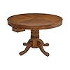 Coaster Home Furnishings Mitchell Round Dining and Billiard Poker Game Table Amber