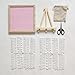MagiDeal Felt Letter Board with Stand Rustic Wood Frame Changeable Message Board Desk Ornament for Wedding Hotel Classroom Coffee Shop, Pink