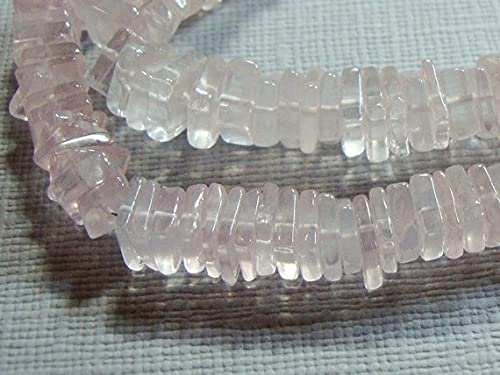 Perles Heishi en quartz rose LKBEADS taillées main pour bijoux de luxe