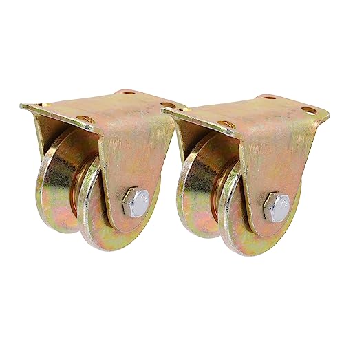 LIFKOME Sliding Gate Wheel Kit v Grooved Track Wheels Gate Rollers for Barn Door Tracks