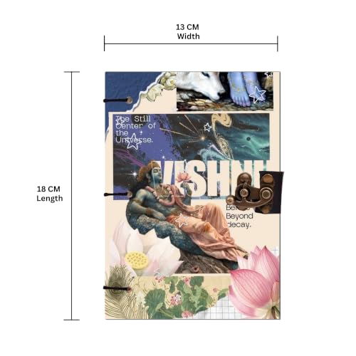 Image of Vishnu Diary Notebook 7x5 Inch 160 Pages Unruled Journal for Writing