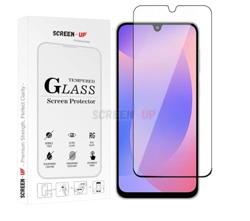 Image of ScreenUp Edge-to-Edge Military Tempered Glass For Samsung Galaxy F16 / F36 / M16 / M36 - Ultra Clear, 9H Scratch Resistant, Full Coverage, Easy Install Screen Protector