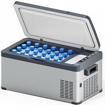 車載冷蔵庫 ポータブル冷蔵庫 急速冷凍 20L -22℃〜20℃ 省エネ 2WAY電源対応 AC100V 静音 車載家庭両用 ポータブル 低電圧保護 取扱説明書付き