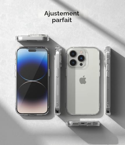 Coque iPhone 14 Pro protection transparente qui évite les rayures