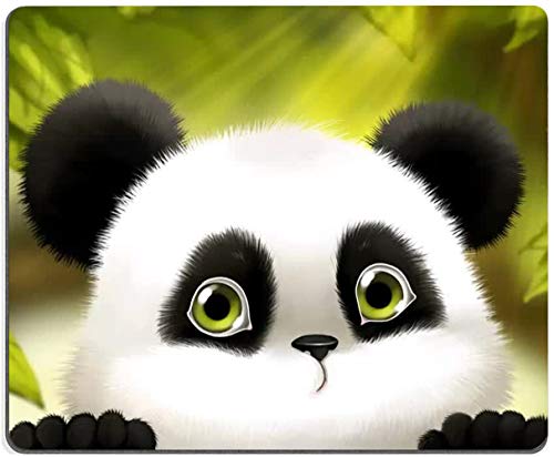 Panda MouseÂ Pad,Â Gaming Mouse Pad Square Custom Design, Cute Animal Lesser Panda Mousepad Non-Slip Rubber Mouse Pads forÂ ComputersÂ LaptopÂ Office