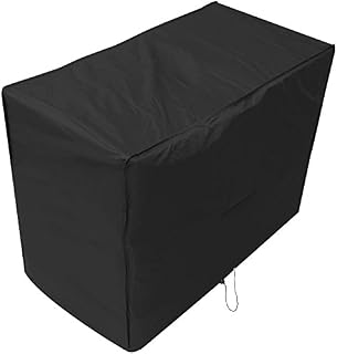 Woodside Black 2 Seater Waterproof Outdoor Garden Patio Bench Cover Heavy Duty 600D Material 0.9m x 1.34m x 0.68m/3ft x 4.4ft x 2.2ft 5 YEAR GUARANTEE