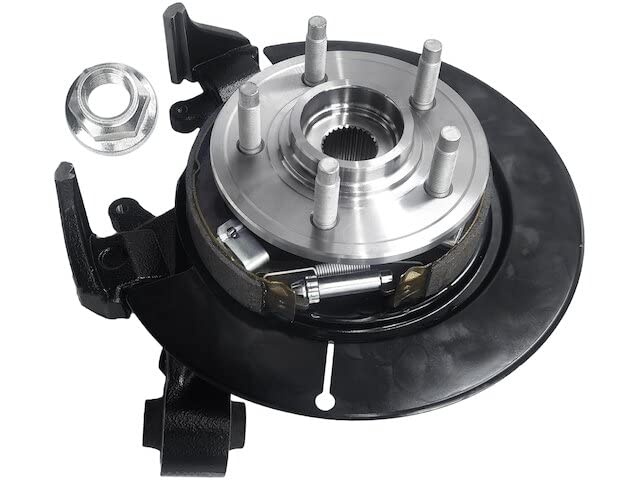 Rear Right Passenger Side Wheel Hub Bearing and Steering Knuckle Kit - Compatible with 2006-2010 Ford Explorer