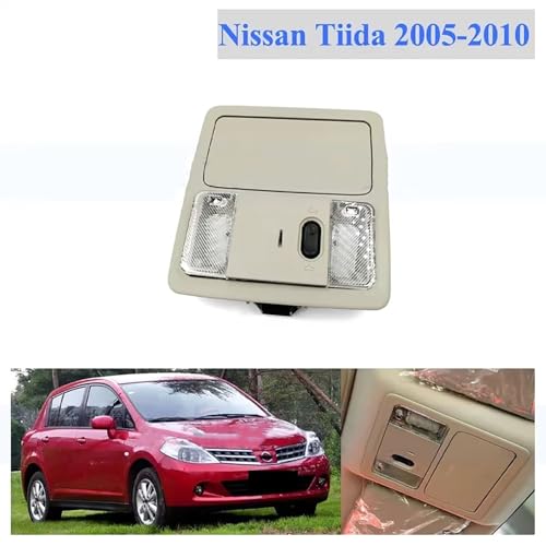 Car Reading Lamp Sunroof Switch for Nissan Tiida 2005-2010,Car Interior Overhead Console Dome Light Reading Lamp,A-Used Assembly(Normal/B-New Cover)