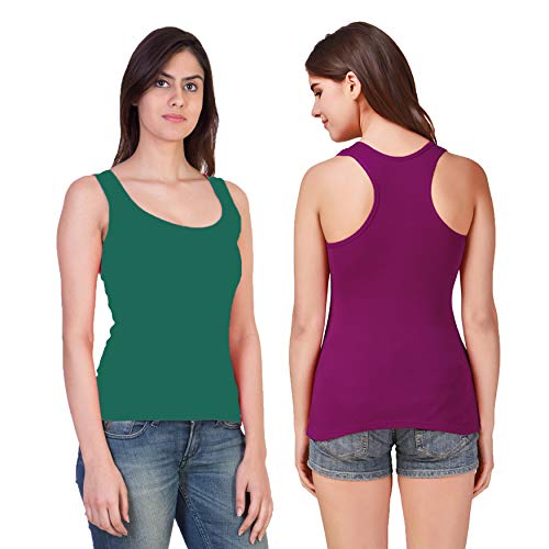 Image of Camisole Tank Top Vest Racerback Sando Camis for Women, Girls (Pack of 2)