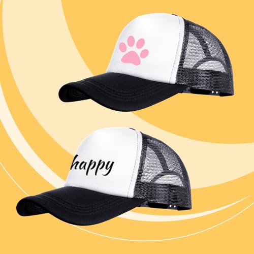 Image of 6 Pack Trucker Hat Bulk Mesh Cap for Women Men Adjustable Blank Hats for DIY Sports Outdoor
