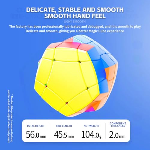 Image of SengSo 7-Axis 3x3 Shape Mod Speed Cube | Pentagonal Prism Design with 7 Rotational Axes | Unique Stickerless Hybrid 3-Layer Puzzle for Collectors and Puzzle Enthusiasts