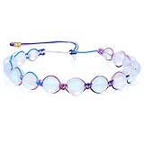 KELITCH Women Moon-Stone Beaded Bracelets Colorful Crystal Strands Bracelets Beach Bracelets Bangles