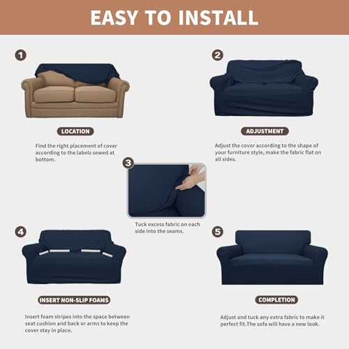 Image of Easy-Going 100% Waterproof Oversized Chair Couch Cover, Stretch Sofa Cover