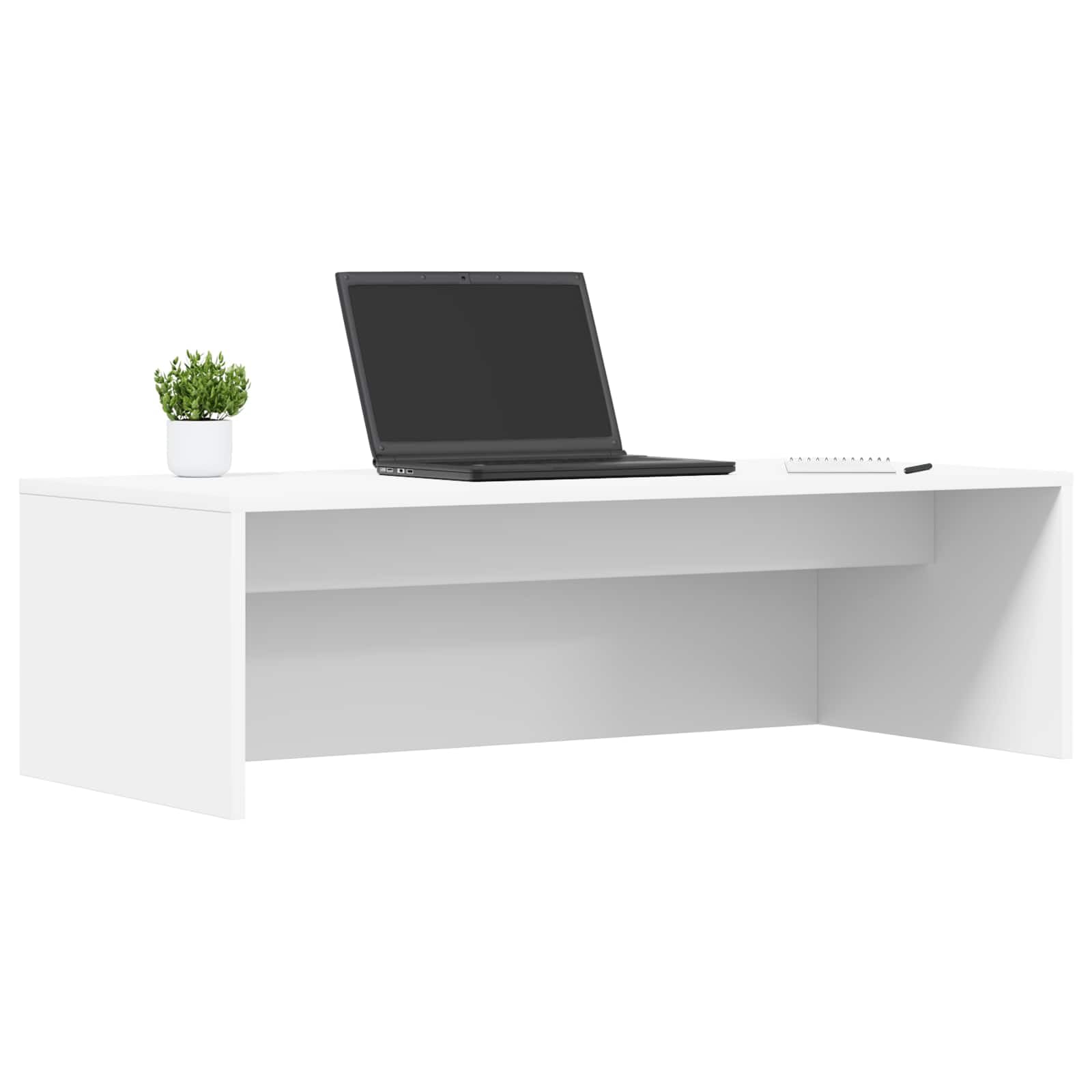Bureau Mural Blanc en Bois d'Ingénierie 100 x 45 x 30 cm