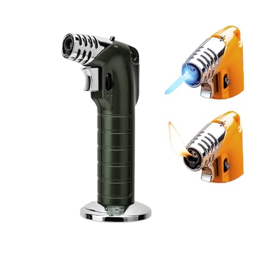 Encendedor de Butano Viento Dual Llama Verde