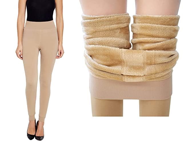 brachy Fleece Lined Leggings Women Tummy Control High Waisted Workout Winter Warm Soft Stocking-picture-21