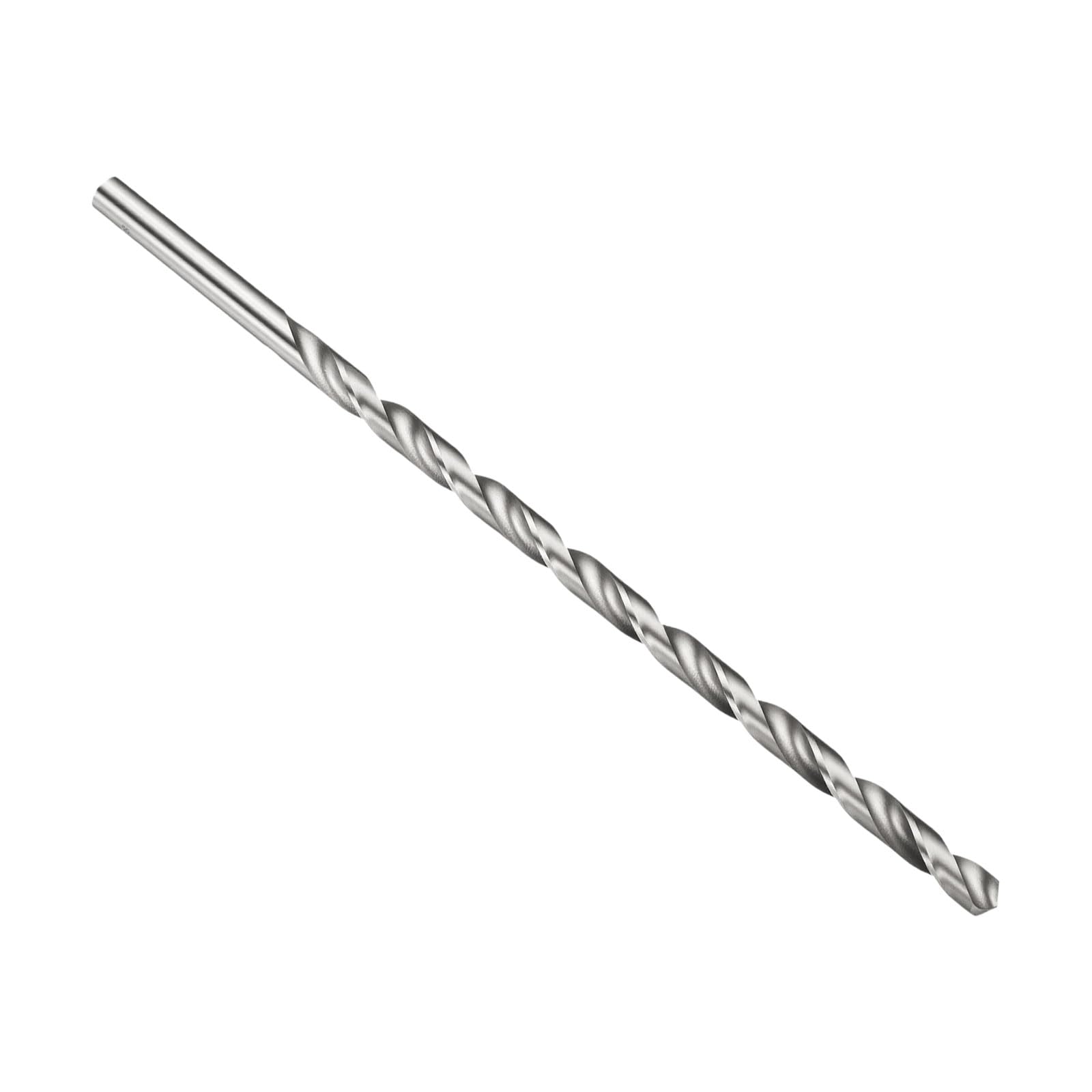 PATIKIL 8mm Drill Bit, 250mm Extra Long Straight Shank Bits M2 High-Speed Steel 135° Uncoated for Stainless Steel Hard Metal