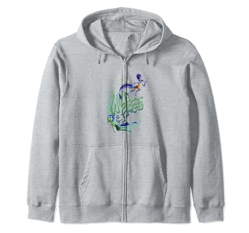 Disney Pixar Luca & Alberto sweat-shirt zippé à motif imprimé pour adolescents