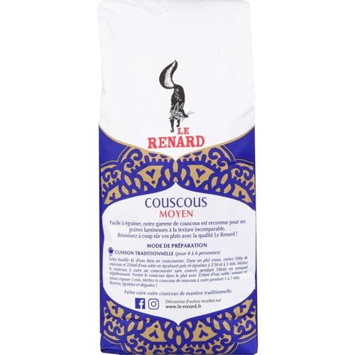 Couscous moyen LE RENARD semoule de blé dur de qualité supérieure 2x5 kg - 3