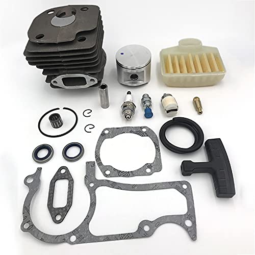 Conjunto de pistón de cilindro de 48MM, filtro de aire, junta de manguera de combustible, Kit de bujía for motor de motosierra HU-SQ-VA-RN-A 365 362 Accesorios para herramientas eléctricas de jardín