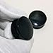Natural Black Onyx Gemstone Double Flared Ear Plugs | Handmade Stone Body Jewelry for Stretched Ears | Organic Gauge Plugs | Unisex Piercing Jewelry (6 mm (2 g))