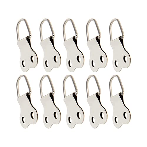 Image of 29mm x 24mm Double Holes D Ring Picture Hangers Hardware, for Home Decoration Hanging Clock Paintings Artwork Creative Picture Frame Photo Hanging Solutions Silver Tone 10pcs