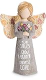 Pavilion Gift Company Plant Smiles Grow Laughter Harvest Love Child Angel Figurine