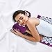 HemingWeigh Acupressure Massage Mat and Pillow Set with Bag for Neck, Upper and Lower Back Pain Relief, Purple