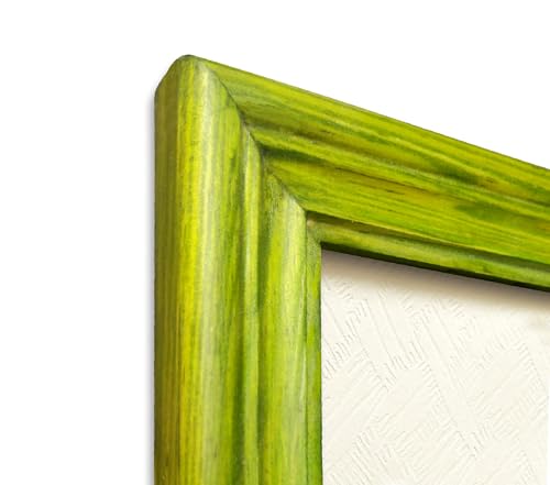 Image of 20 x 20 Wooden Photo Frames for Wall Decoration, 20 x 20 inch Pine Green Wood Photo Frames for Loved Ones, Gifts, Photo Frame for Home Decor, Photos, Posters and Artworks (20 x 20 inch, Green)
