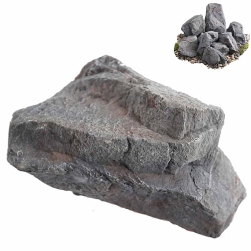 Faux Rock Cover, Artificial Landscape Boulder for Outdoor Decor - Lightweight PU Foam Decorative Rock to Hide Well Pumps, Pipe Vents, Sprinklers and Utilities(33x23x23m)