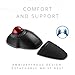Kensington Orbit Wireless Trackball with Scroll Ring - Black-Red (K70990WW),
