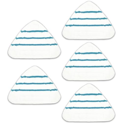 5 Stück ErsatzPads für Dampfreiniger Mikrofaser Bodentücher Dampfbesen Pad Ersatztücher Allgemein Zubehör für Dreieckigem