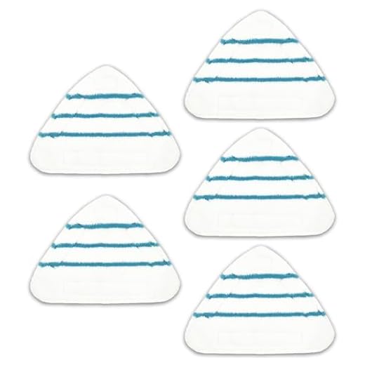 5 Stück ErsatzPads für Dampfreiniger Mikrofaser Bodentücher Dampfbesen Pad Ersatztücher Allgemein Zubehör für Dreieckigem