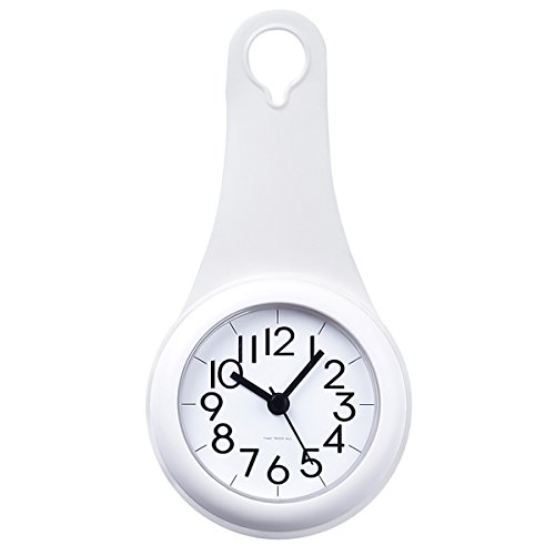 Laugh Cat Bathroom Kitchen Hanging Clock with Sucker Hooks Waterproof Silent Movement Shower Clock