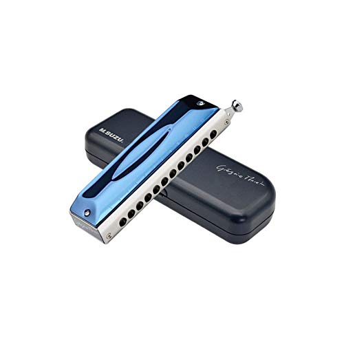 KMDSM Harmonica, 12 trous Harmonica professionnel, performance de qualité Chromatique Nouveau style de conception… - Les Beatles, Paul McCartney, John Lennon, RIngo Starr, George Harrison KMDSM Harmonica, 12 trous Harmonica professionnel, performance de qualité Chromatique Nouveau style de conception…